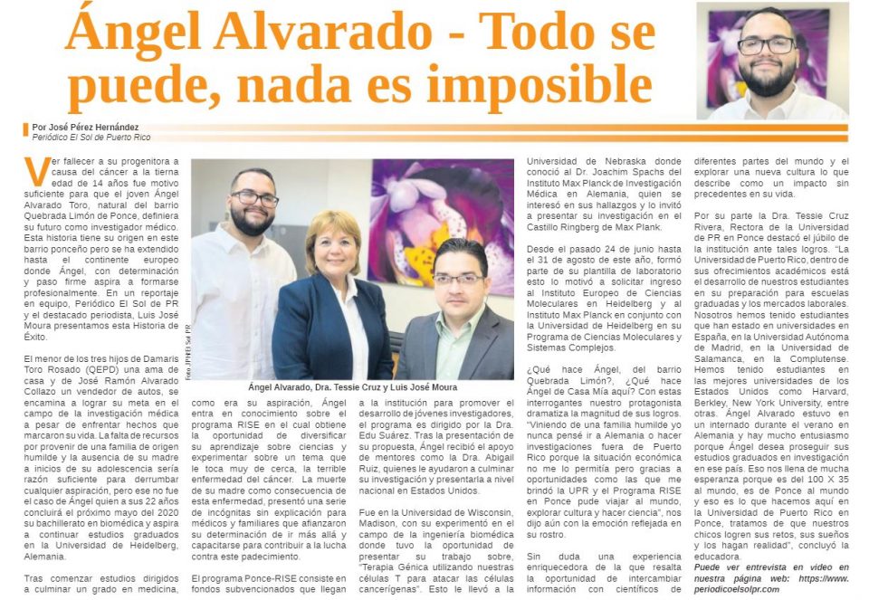 El Sol Newspaper Report Reportaje Periódico El Sol