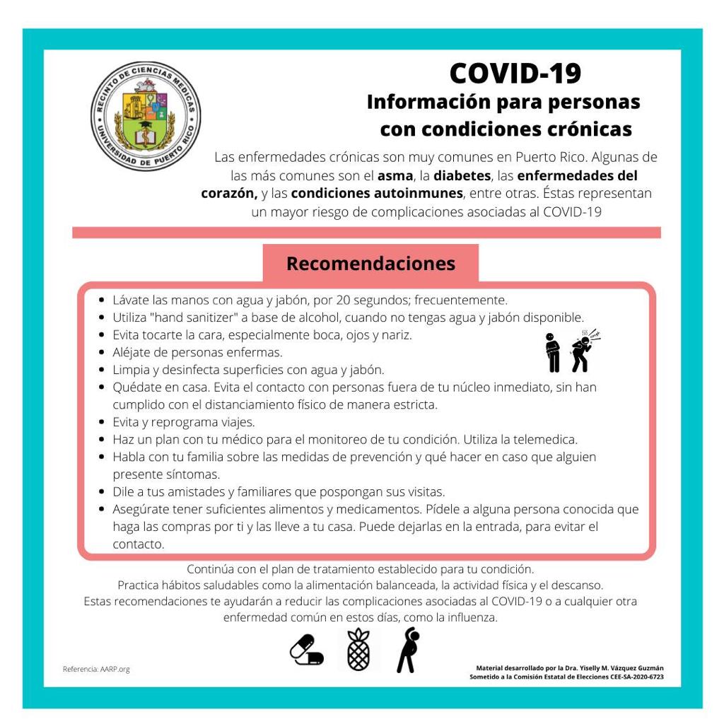 Recomendaciones Enfermedades cronicas covid19