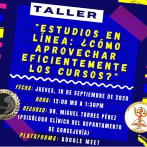 CONSEP - Talleres Ofrecidos 2020-2021