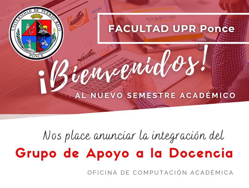 Anuncio Bienvenida Grupo Apoyo a la Docencia