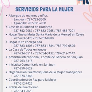 Servicios para las mujeres