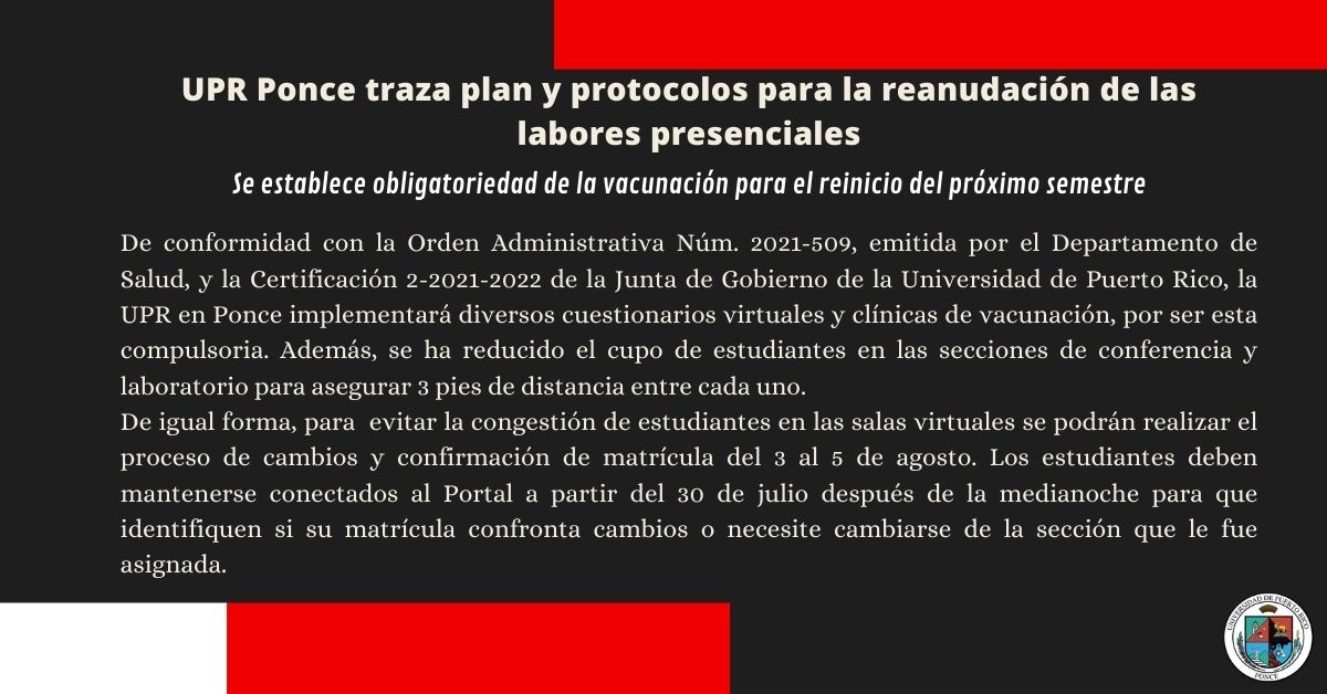 Aviso Importante Plan y Protocolo Vacuna