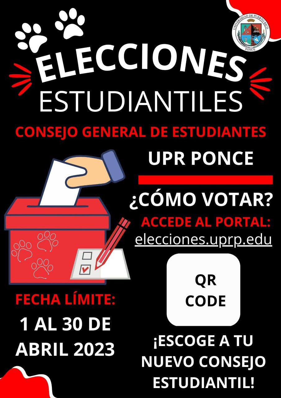 Flyer de las Elecciones estudiantiles