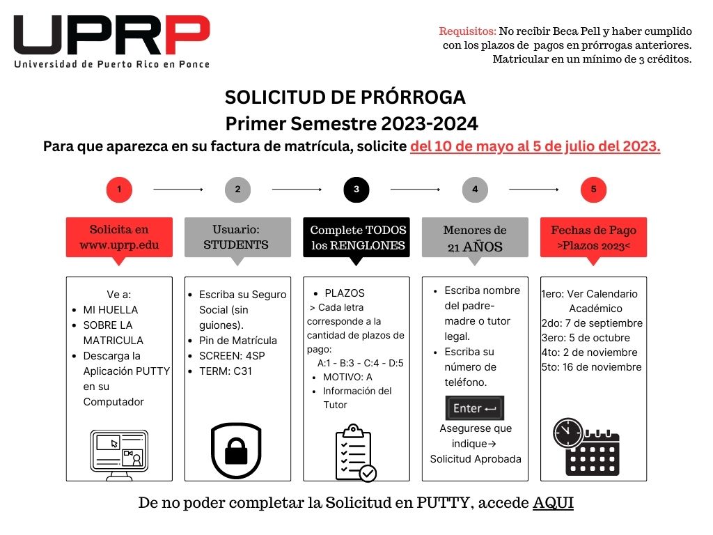 Solicitud de Prórroga - Primer Semestre 2023-2024