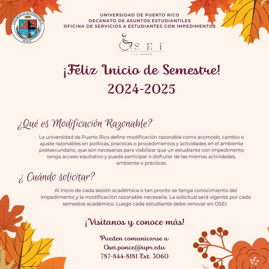 Inicio semestre