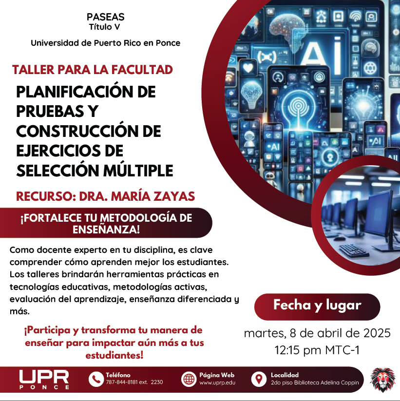 Promo Taller #1 para la facultad