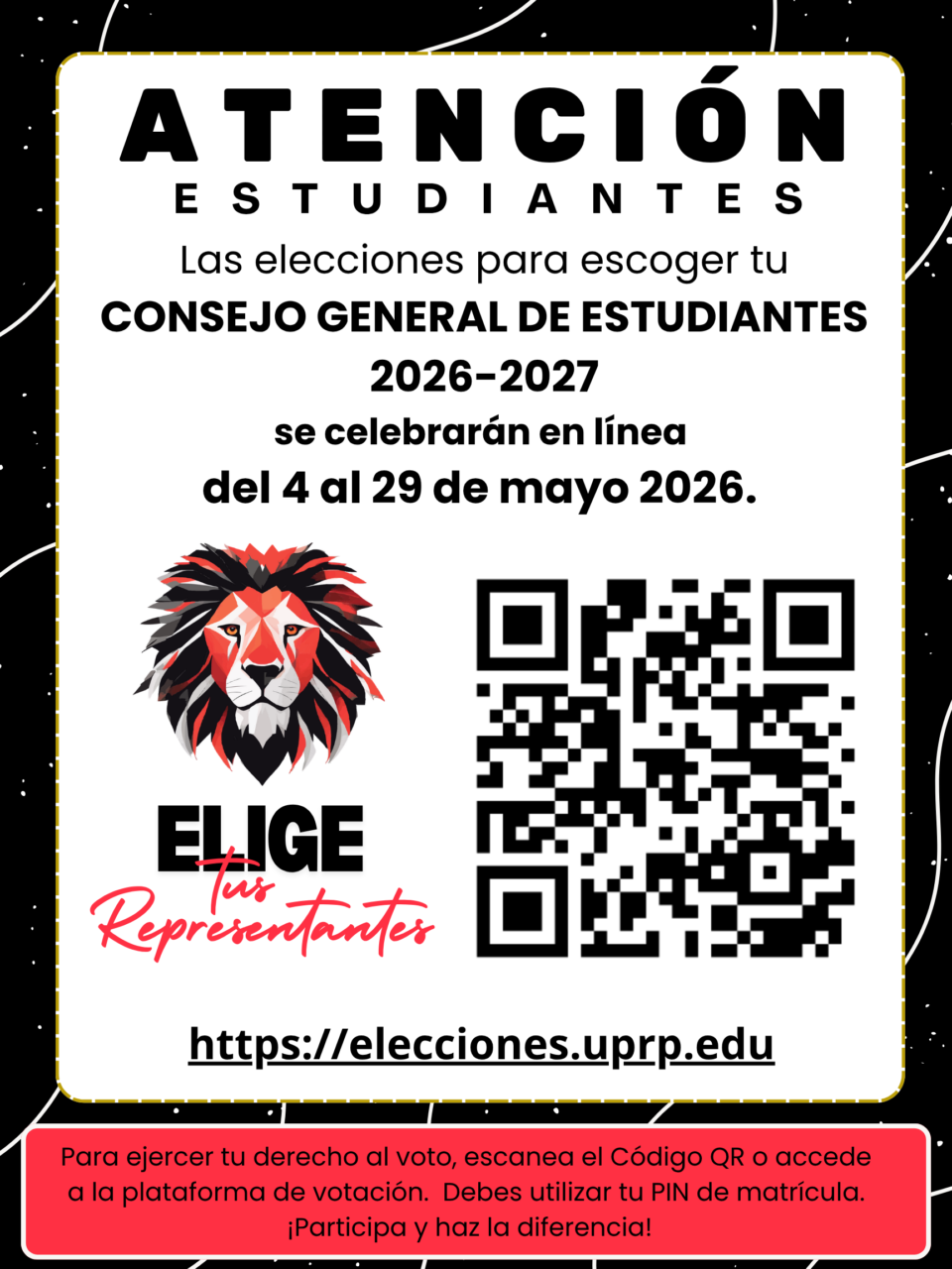 Anuncio Elecciones Estudiantiles 2026