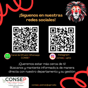 Síguenos en Redes Sociales - CONSEP Síguenos en Redes Sociales - CONSEP