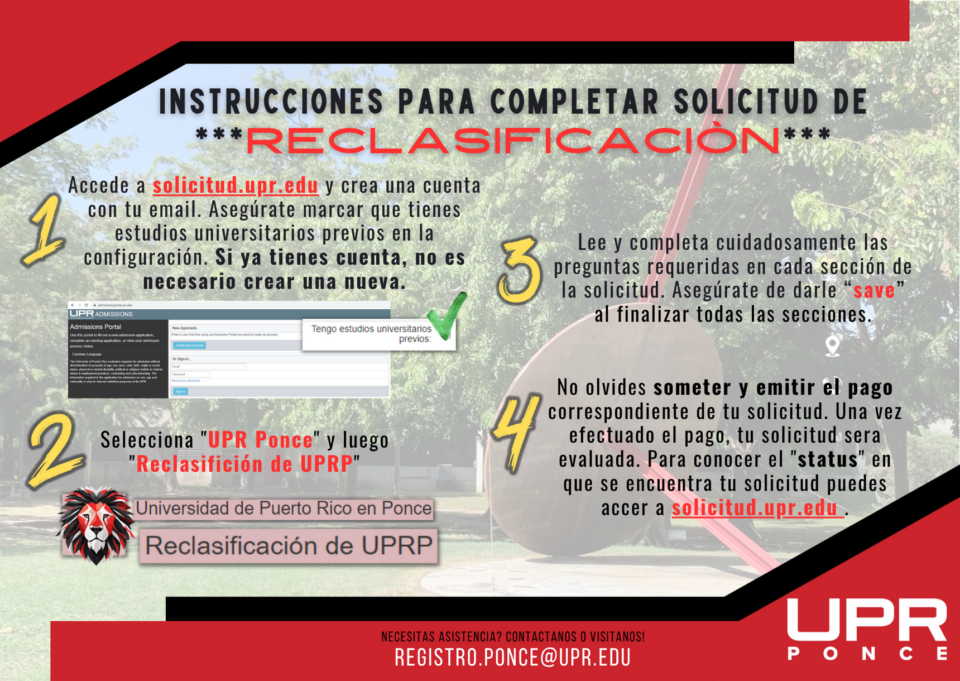 registro instrucciones reclasificacion 2026 uprp