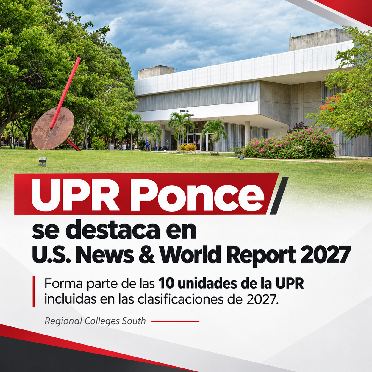 UPRP se destaca en US News & World Report 2027