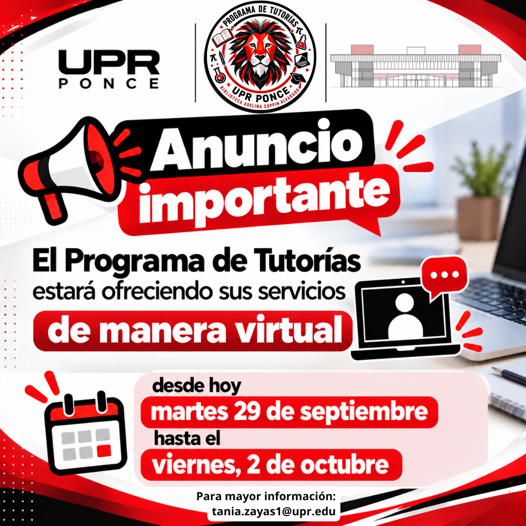 AVISO - TUTORÍAS VIRTUALES