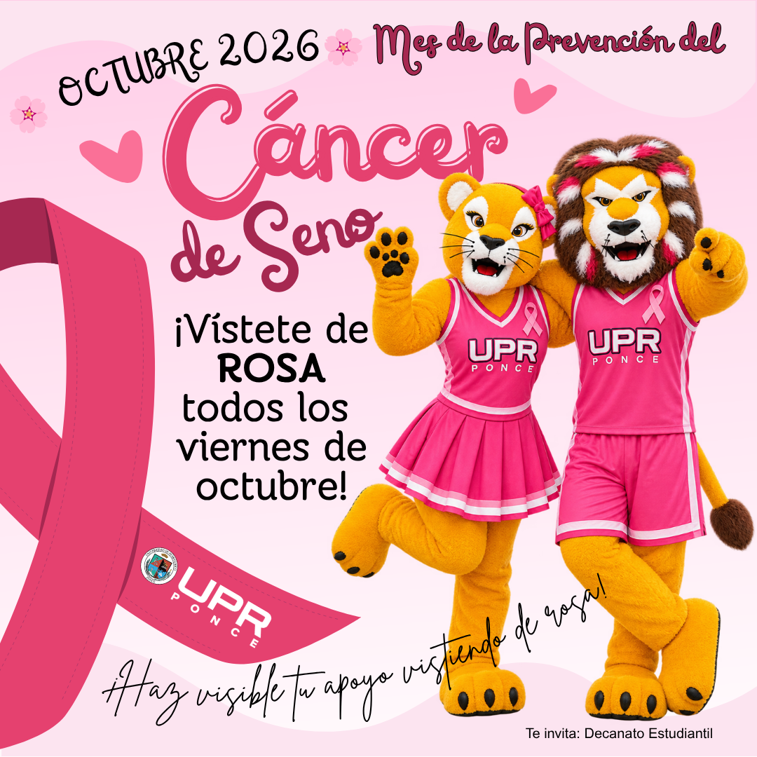 Mes de la Prevencion del Cancer del Seno - Vistete de rosa todos los viernes de octubre 2026