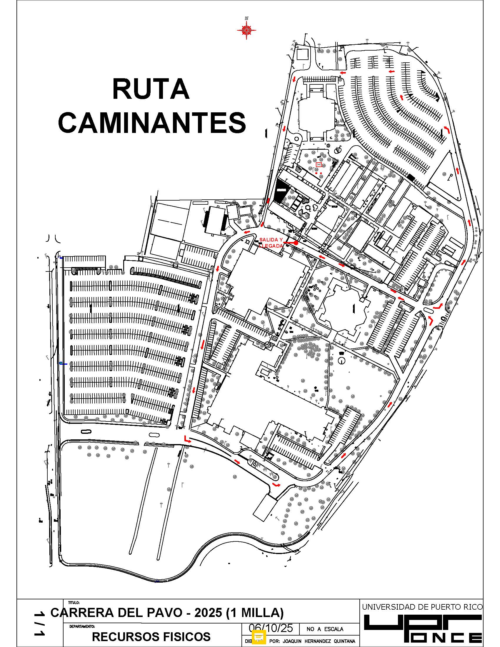 Ruta Caminata Pavo 2026 Caminantes